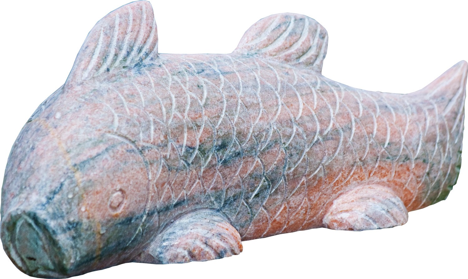 Fisch "Koi" Länge ca. 20 cm, Marmor bunt