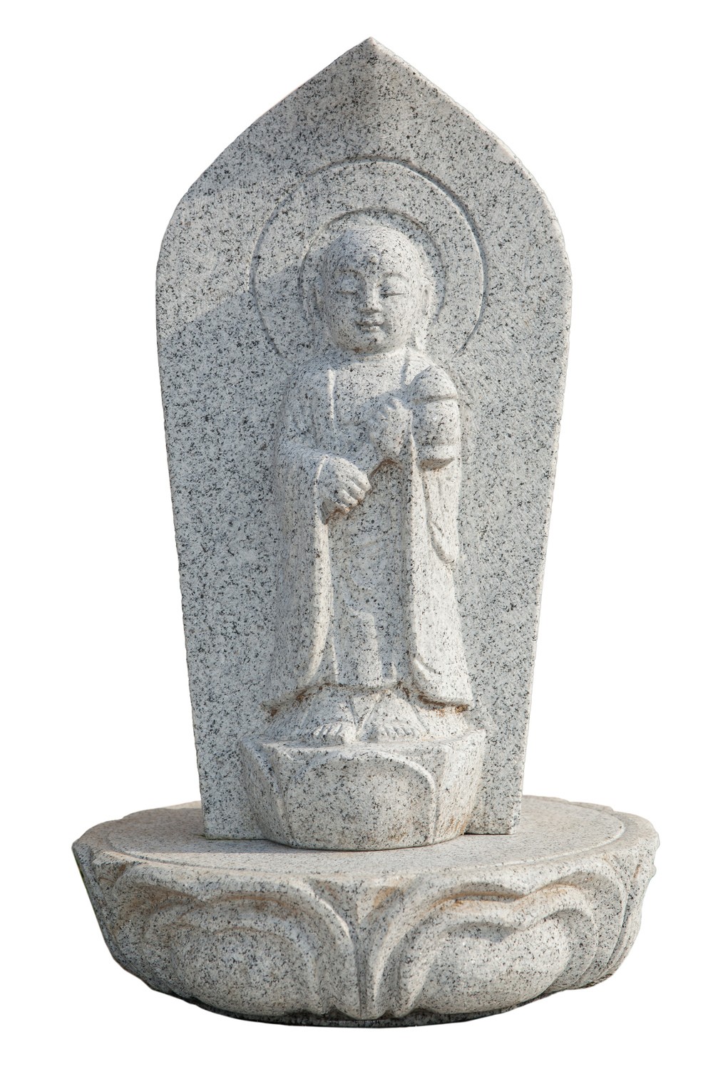 Buddha stehend, mit Rückwand, Höhe: 40cm
