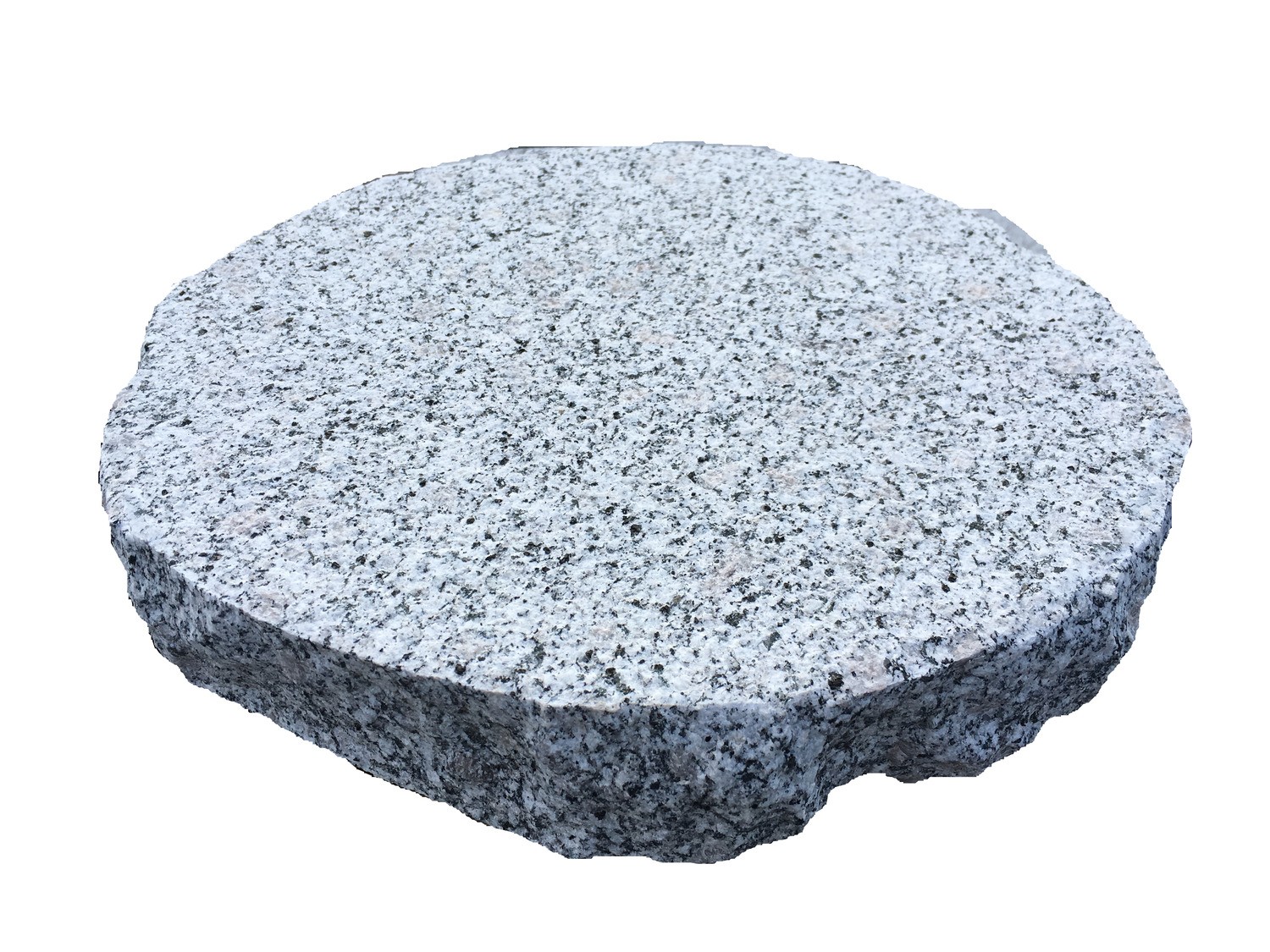 Trittplatten rund aus Granit in grau