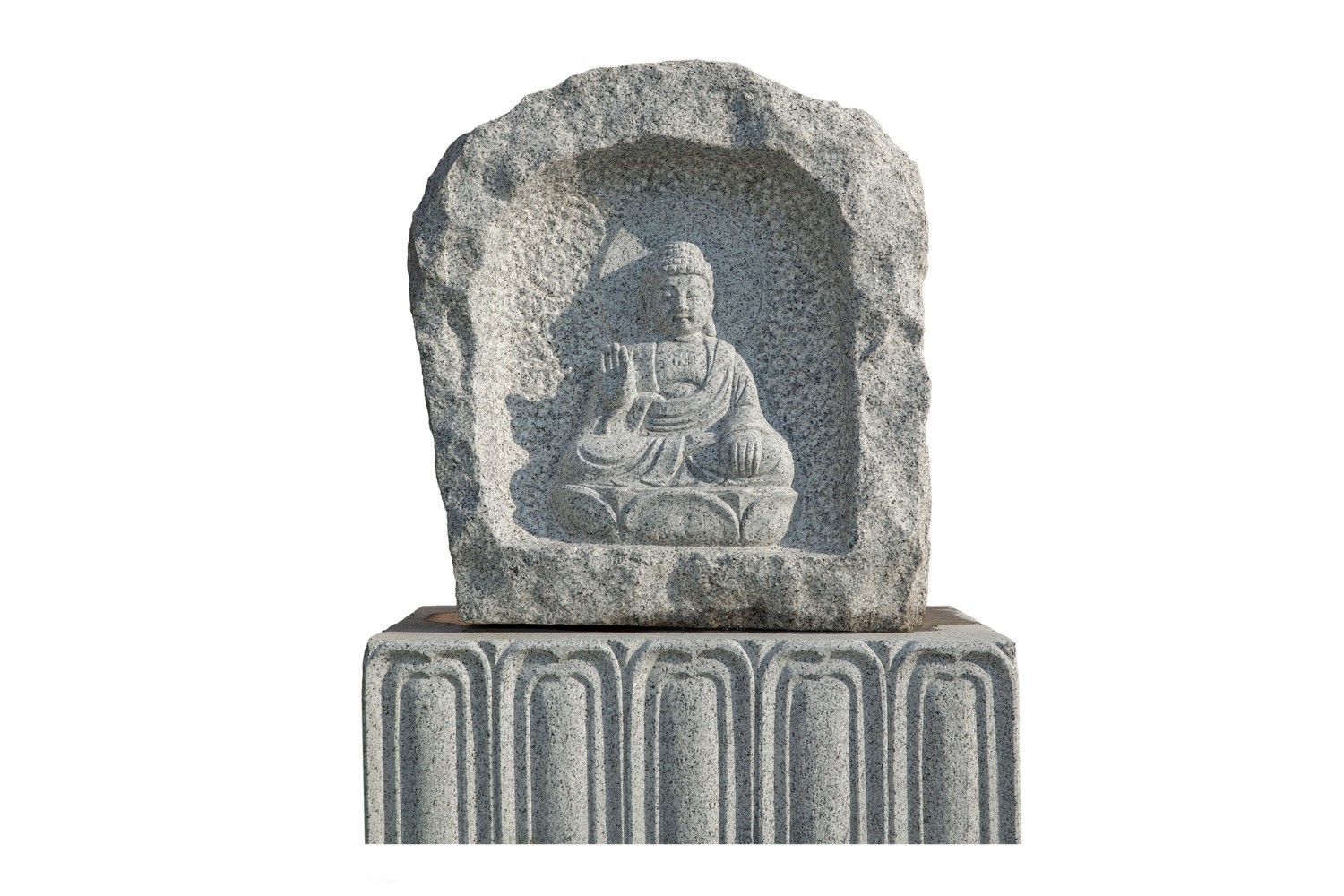 Buddha meditierend mit Höhle,  Höhe: 60cm