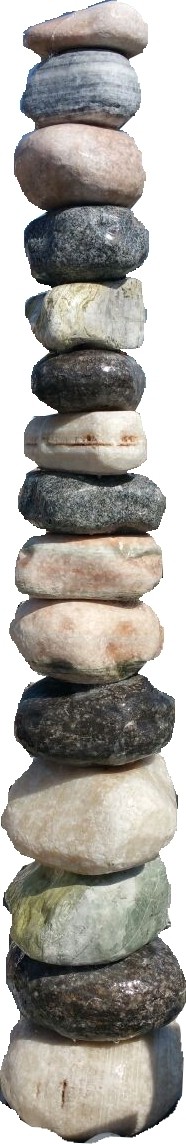 Steinmännchen "Stoimandl" Wasserspiel mit Pumpe, Granit