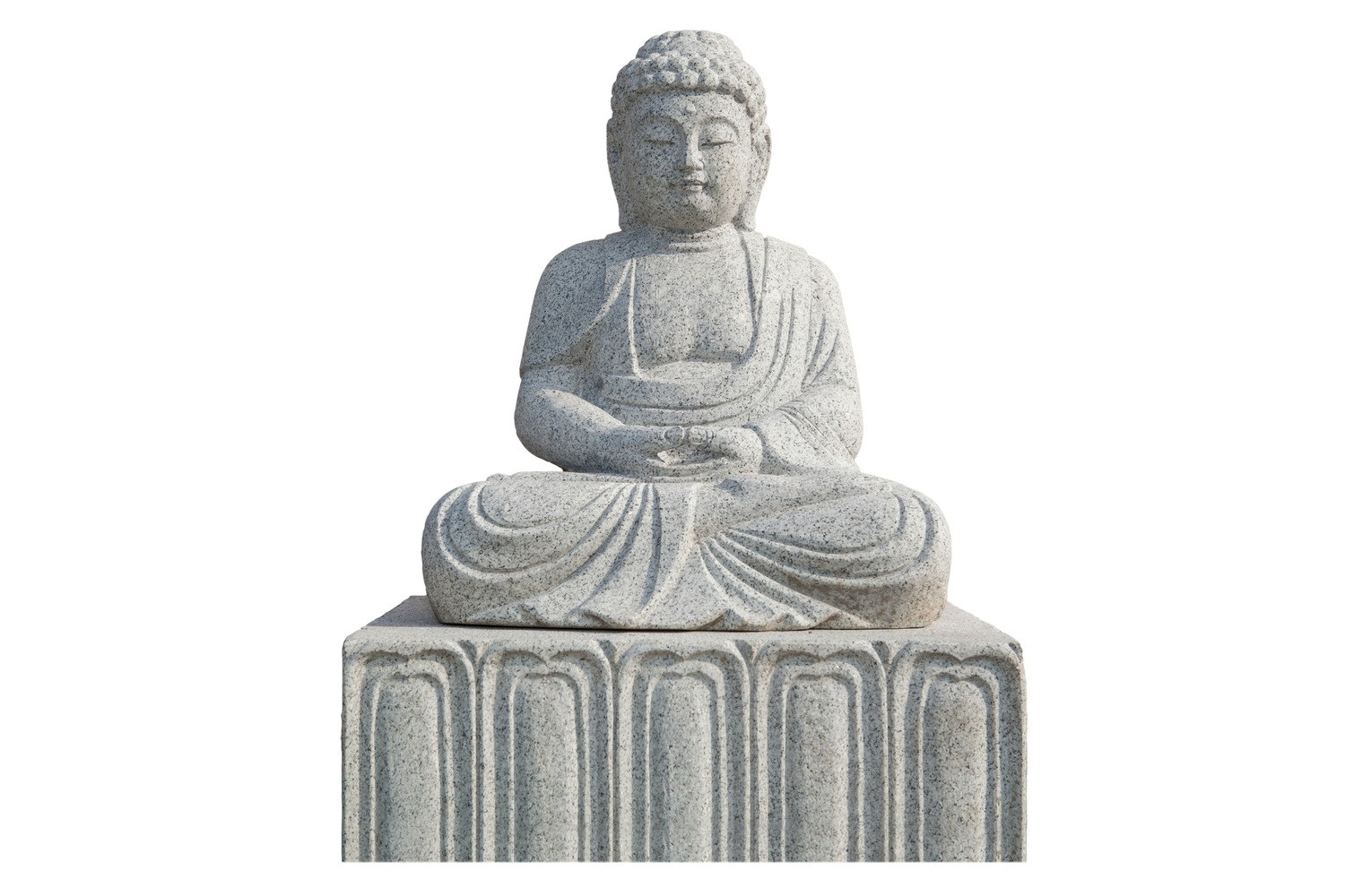 Buddha, "Diamant" sitzend mit Sockel H:100cm