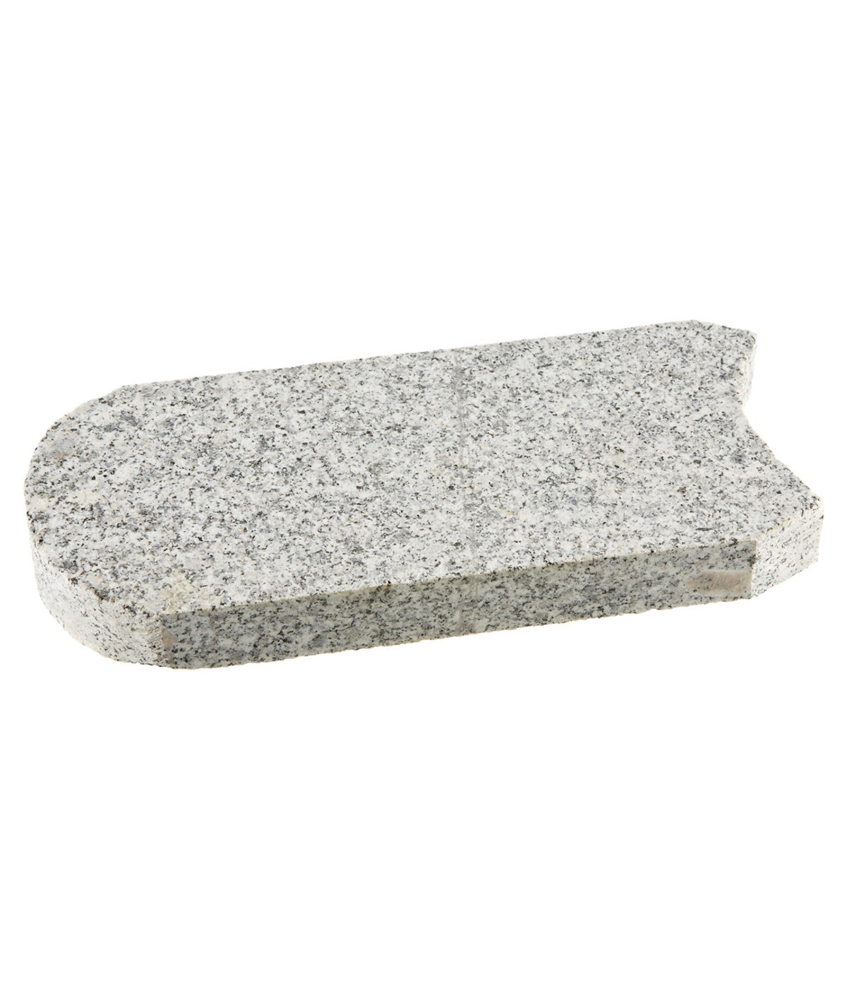 Rasenmähkantensteine Granit, grau