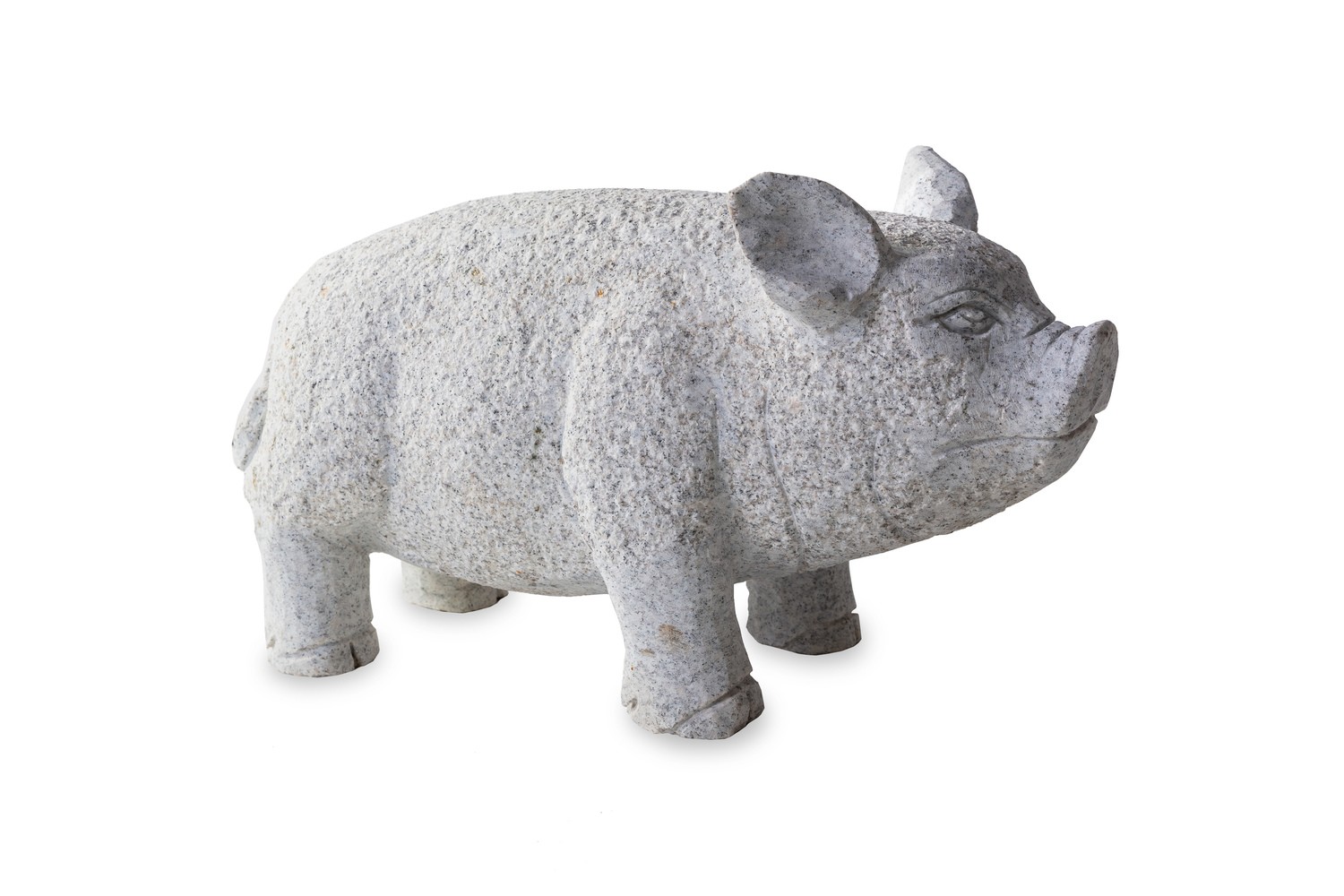 Schwein stehend   Steinfigur