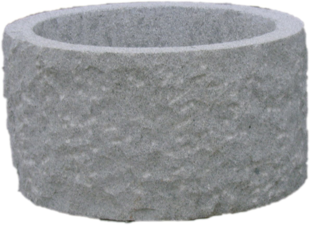 Pflanztrog rund, DN:75cm, H:42cm, Granit