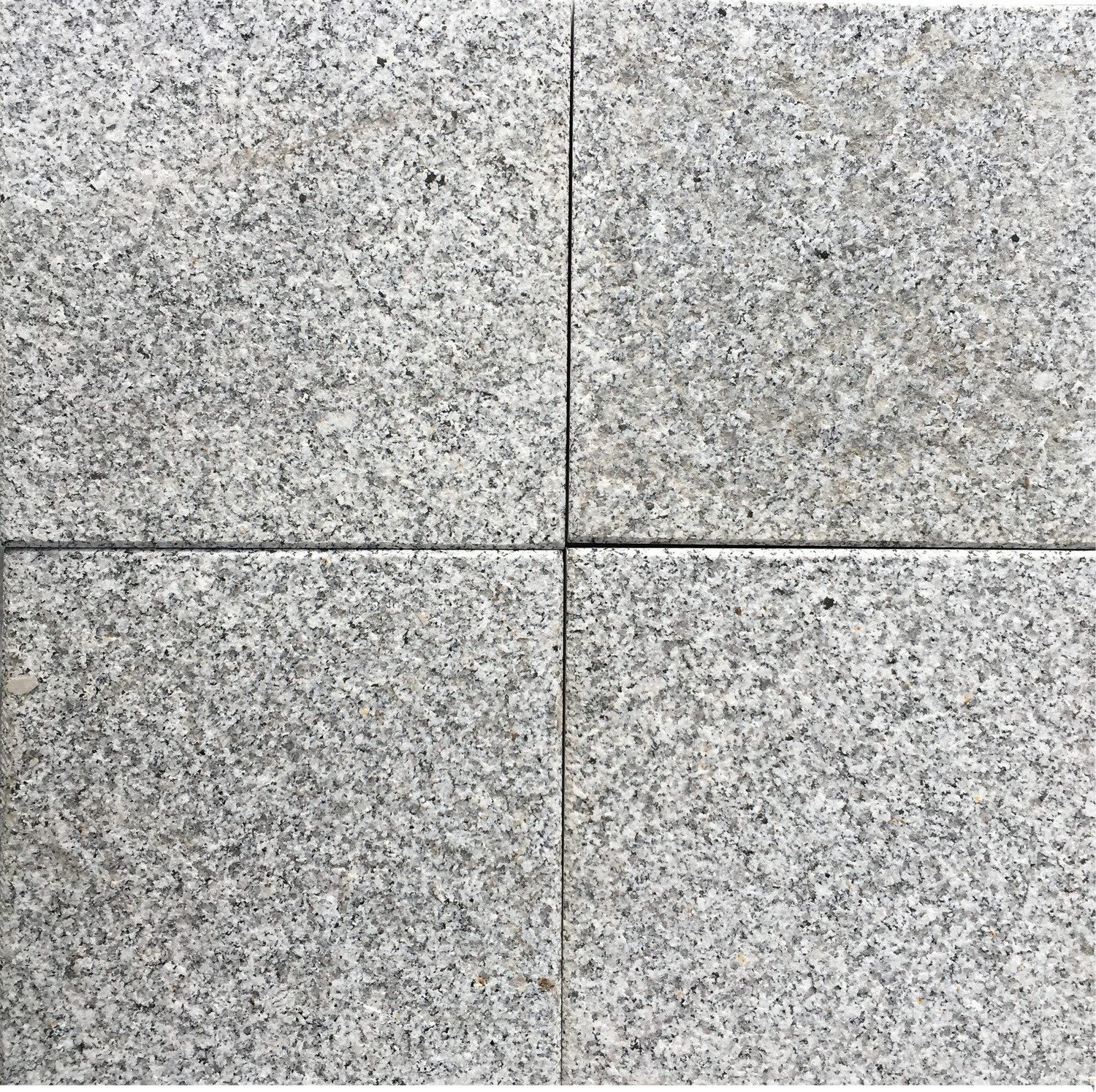 Terrassenplatten 4 cm, Granit, hellgrau, geflammt/gebürstet/imprägniert