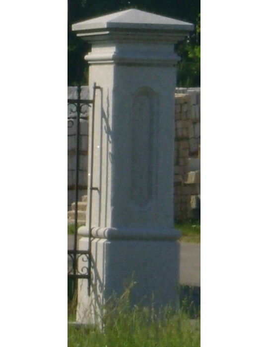 Säulen Quadrat mit Kapitell, 35x35x200cm