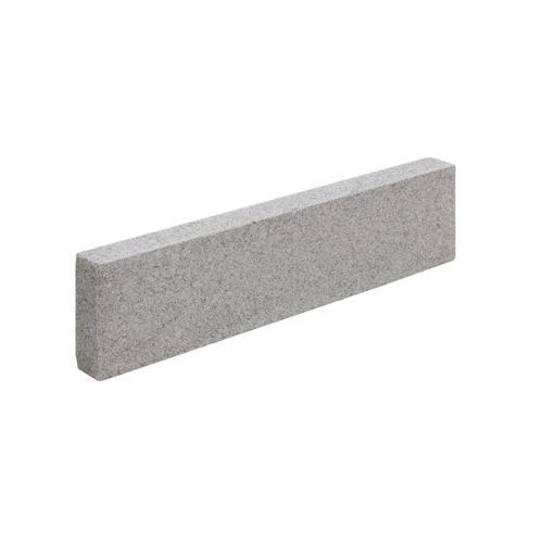 Bordsteine / Palisaden "Exclusiv" 10x25x100 cm, Granit, hellgrau, geflammt