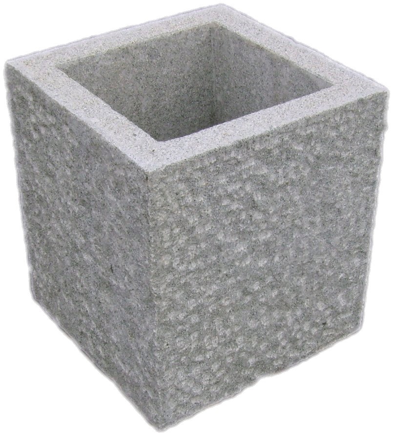 Pflanztrog 60x60x60 cm, Granit