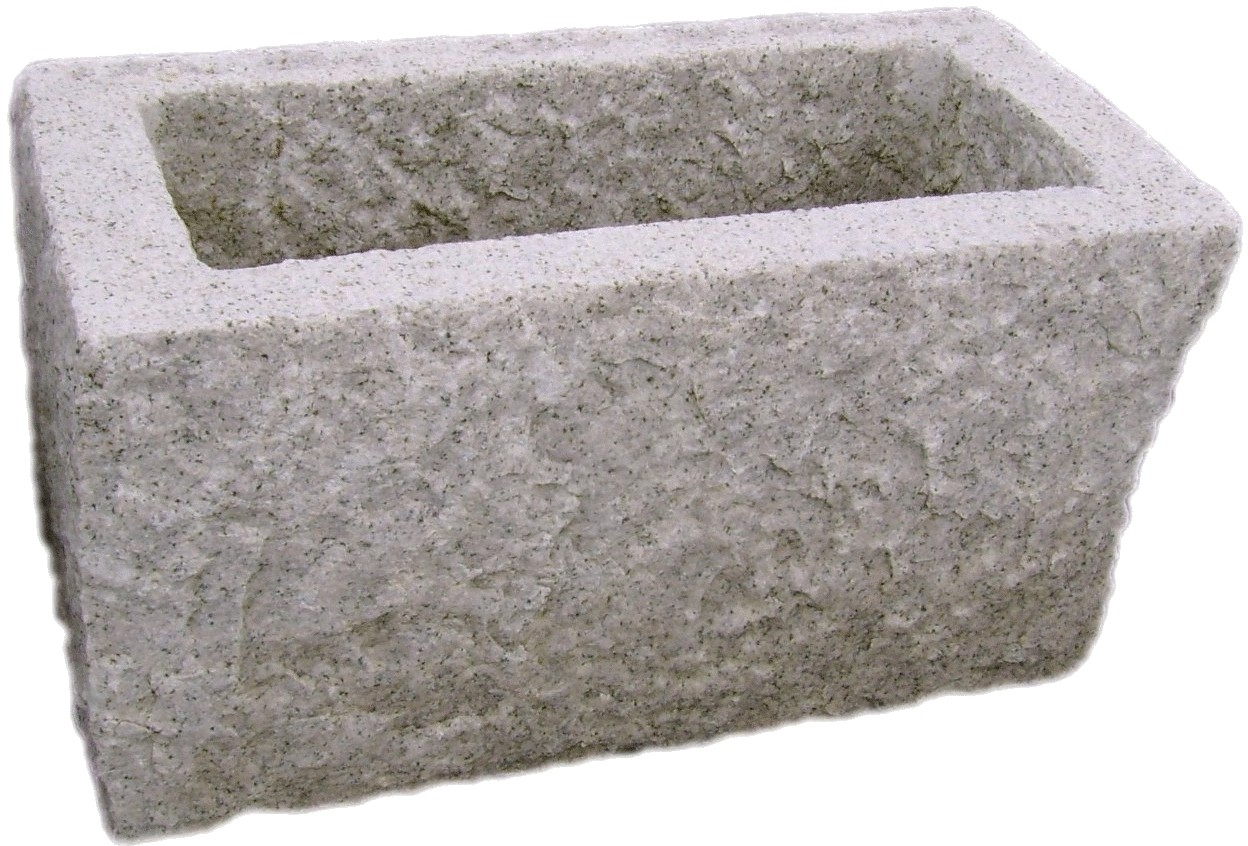 Pflanztrog 66x33x20 cm, Granit
