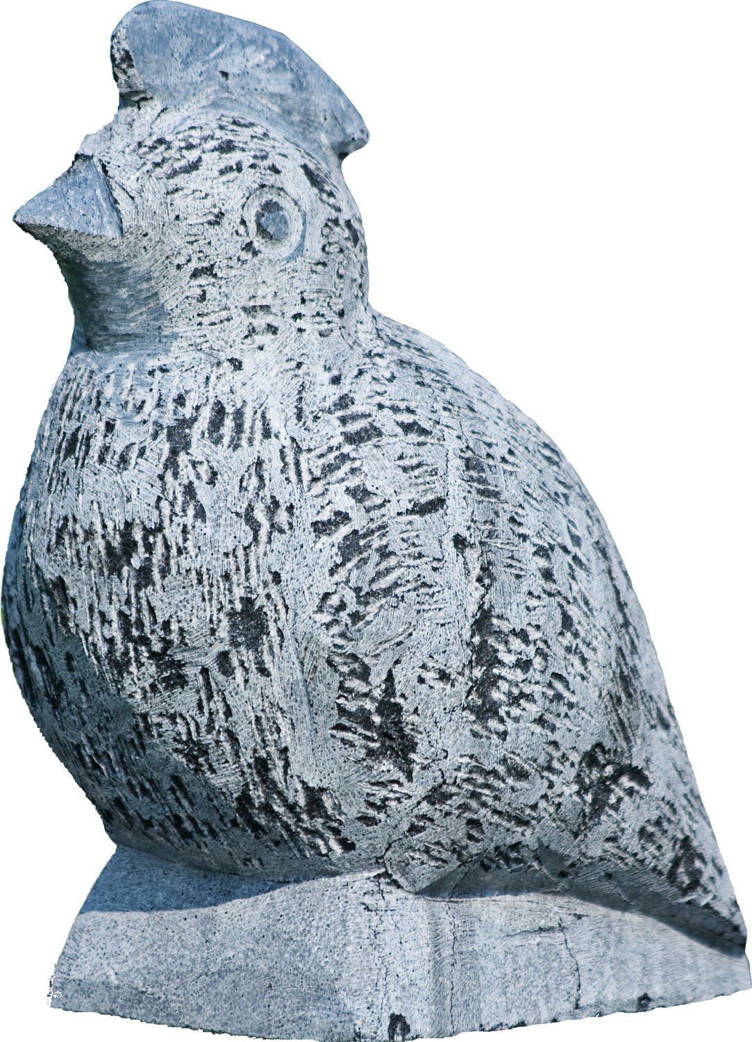Huhn, Höhe: ca. 40 cm, Granit grau